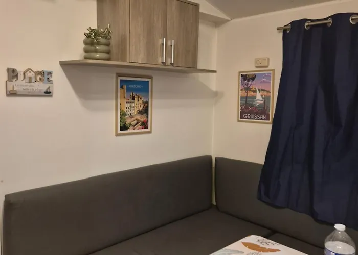 펜션 Mobil-home Climatise 6 Personnes A La Nouvelle 포르트라누벨